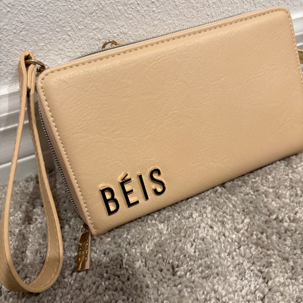 BÉIS The Travel Wallet  in Beige